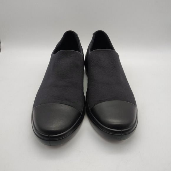 ECCO Womens Soft 7 GTX Gore-Tex Size EU 41 US 10 Slip On Shoes Black Stretch - Picture 2 of 10